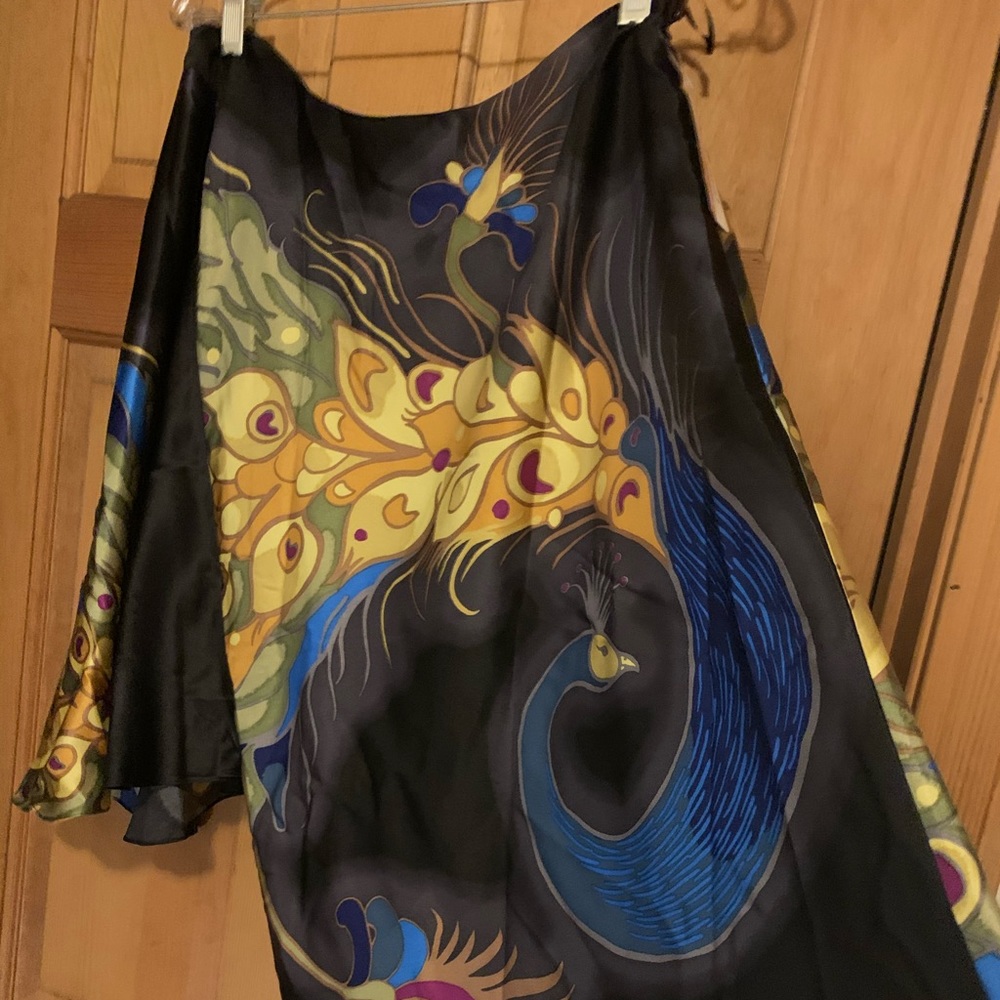 Tibi one shoulder 100% silk dress